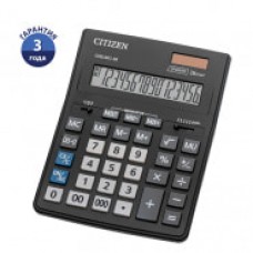 Калькулятор настольный Citizen  16 разр., двойное питание, 157*200*35мм, черный